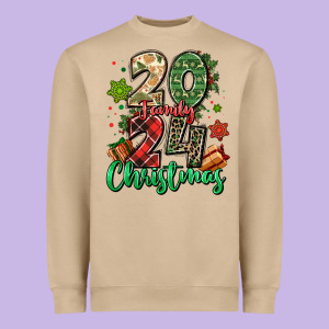 2024 Family Christmas Heavyweight Sweatshirt Designed By Maliassmallbusiness