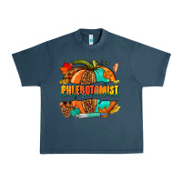 Midnight Navy Phlebotomist pumpkin Urban Heavy Tee - NancyCooperArtShop