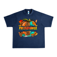 Navy Phlebotomist pumpkin Urban Heavy Tee - NancyCooperArtShop