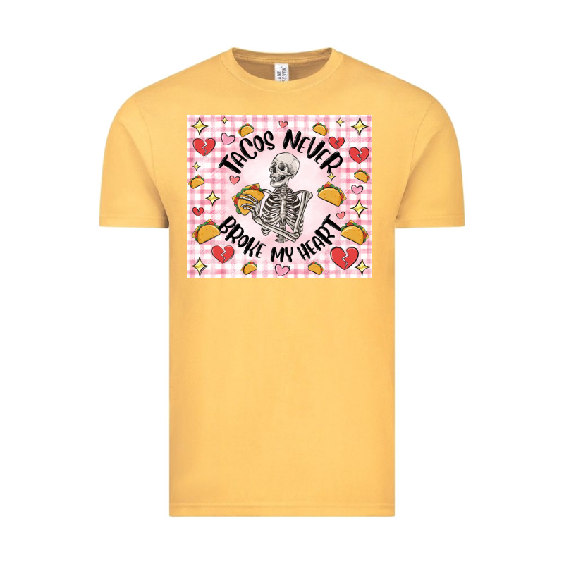 Tacos Never Broke My Heart Vintage Tee by MaliasSmallBusiness | Teevron