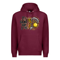 Burgundy it's game day y'all lacrosse Premium Hoodie - JahusDesignShop