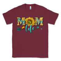 Burgundy mom life Classic Tee - NancyCooperArtShop