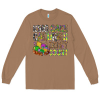 Toasted Coconut King Cake Calories Don't Count Mardi Gras Long Sleeve Tee - BundleAndBundleShop