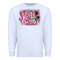 White i wear pink for my mom Premium Sweatshirt - CowGirlArtShop