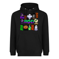 Black boo halloween Heavyweight Hoodie - CowGirlArtShop