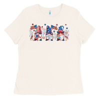Bone 4th of july gnomes libbey glass Ladies Tee - RanaPortraitStore