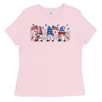 Bubblegum Pink 4th of july gnomes libbey glass Ladies Tee - RanaPortraitStore