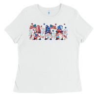 White 4th of july gnomes libbey glass Ladies Tee - RanaPortraitStore