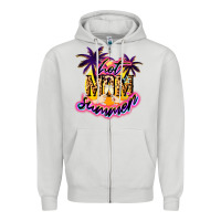 Dove Grey Hot Mom summer Zipper Hoodie - NancyCooperArtShop