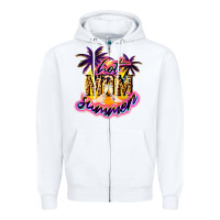 White Hot Mom summer Zipper Hoodie - NancyCooperArtShop