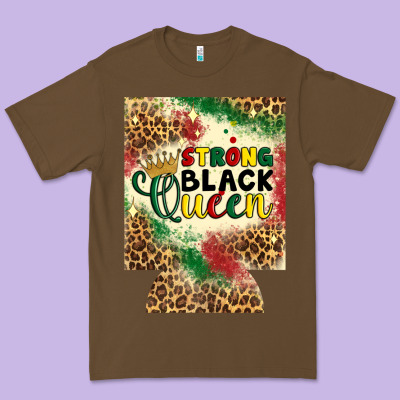 Strong Black Queen 12 Oz Can Cooler (regular) Premium Tee Designed By Artiststas