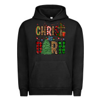 Pigment Black christ is born Urban Hoodie - FaDigitalArtStudio