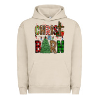 Pigment French Oak christ is born Urban Hoodie - FaDigitalArtStudio