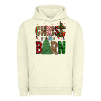 Pigment Pistachio christ is born Urban Hoodie - FaDigitalArtStudio