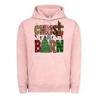 Pigment Salmon christ is born Urban Hoodie - FaDigitalArtStudio