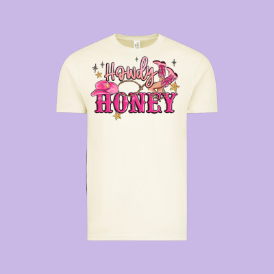 Howdy Honey Vintage Tee Designed By Maliassmallbusiness