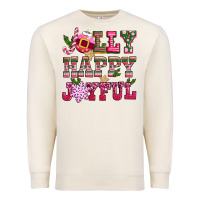 Sandshell jolly happy joyful pink christmas Premium Sweatshirt - CowGirlArtShop