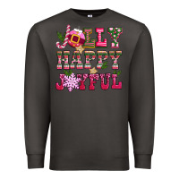 Smoke jolly happy joyful pink christmas Premium Sweatshirt - CowGirlArtShop