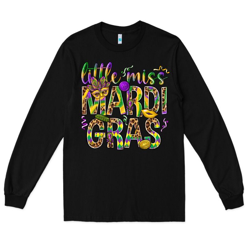 Little Miss Mardi Gras Long Sleeve Tee by BundleAndBundleShop | Teevron