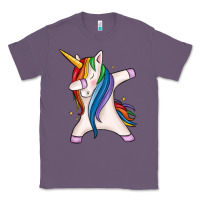 Lavender dabbing unicorn Classic Tee - MaliasSmallBusiness