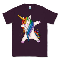 Plum dabbing unicorn Classic Tee - MaliasSmallBusiness