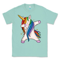 Seafoam dabbing unicorn Classic Tee - MaliasSmallBusiness