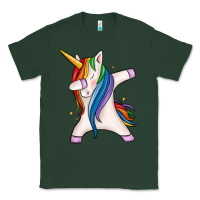 Sports Green dabbing unicorn Classic Tee - MaliasSmallBusiness