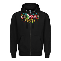 Black Grammy Claus Zipper Hoodie - texasbilliewilder