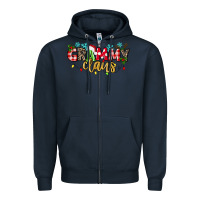 Navy Grammy Claus Zipper Hoodie - texasbilliewilder