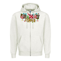 Oatmeal Heather Grammy Claus Zipper Hoodie - texasbilliewilder