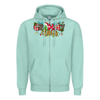 Seafoam Grammy Claus Zipper Hoodie - texasbilliewilder