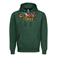 Sports Green Grammy Claus Zipper Hoodie - texasbilliewilder