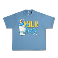 Pebble Blue milkaholic boys Urban Heavy Tee - NancyCooperArtShop