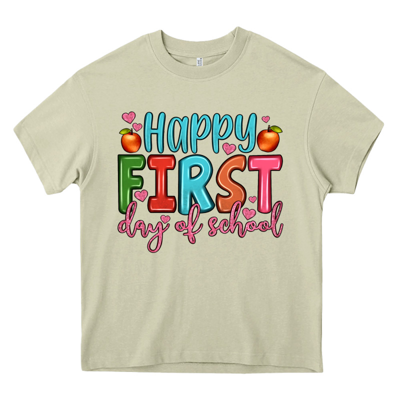 Happy First Day Of School Heavy Core Tee by JahusDesignShop | Teevron