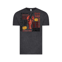 Vintage Black crawfish junkie Vintage Tee - MaliasSmallBusiness