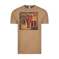 Vintage Coffee crawfish junkie Vintage Tee - MaliasSmallBusiness