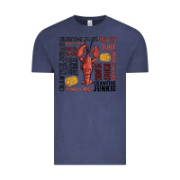 Vintage Denim crawfish junkie Vintage Tee - MaliasSmallBusiness