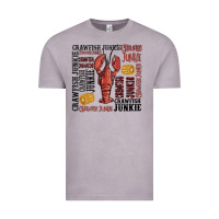 Vintage Zinc crawfish junkie Vintage Tee - MaliasSmallBusiness