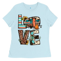 Baby Blue love camp Ladies Tee - JahusDesignShop