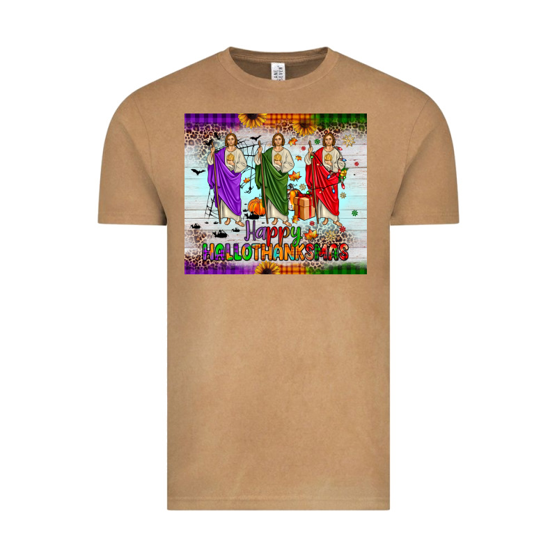 San Judas Happy  Hallothanksmas Vintage Tee by JahusDesignShop | Teevron