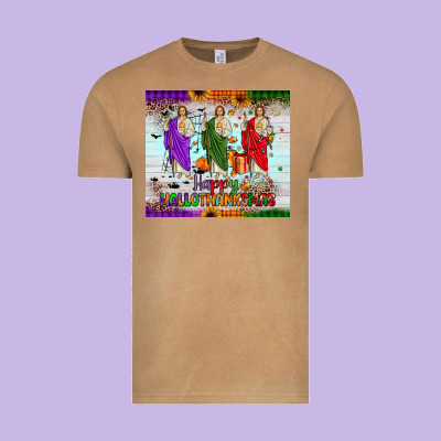 San Judas Happy  Hallothanksmas Vintage Tee Designed By Jahusdesignshop