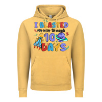 Vintage Mustard i blasted my way through 100 days Vintage Hoodie - MaliasSmallBusiness