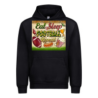 Black eat sleep football repeat tumbler Urban Hoodie - BundleAndBundleShop