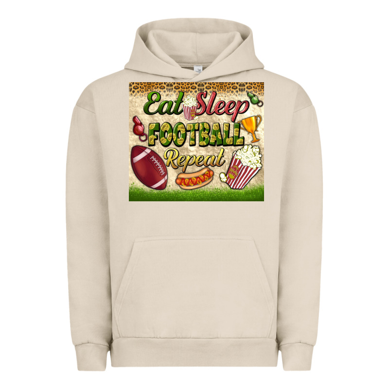 Eat Sleep Football Repeat Tumbler Urban Hoodie by BundleAndBundleShop | Teevron