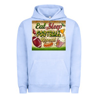 Pigment Grape Ice eat sleep football repeat tumbler Urban Hoodie - BundleAndBundleShop