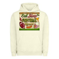 Pigment Pistachio eat sleep football repeat tumbler Urban Hoodie - BundleAndBundleShop