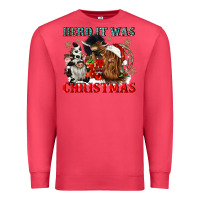 Cardinal herd it was christmas Premium Sweatshirt - CowGirlArtShop