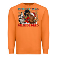 Carrot herd it was christmas Premium Sweatshirt - CowGirlArtShop