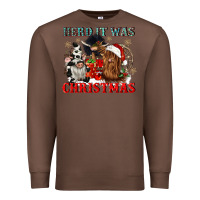 Chestnut herd it was christmas Premium Sweatshirt - CowGirlArtShop