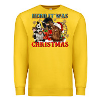 Lemon herd it was christmas Premium Sweatshirt - CowGirlArtShop